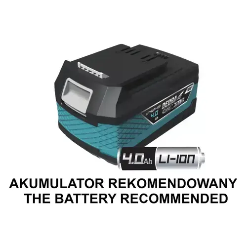 Klucz udarowy 18V, 280 Nm, uchwyt 1/2", bezszczotkowy bez aku DEDRA SAS+ALL DED7146 6