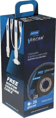 Pakiet 25 szt. lamelek VULCAN ø125/gr60 R841 + kabel do ładowania USB gratis! 3