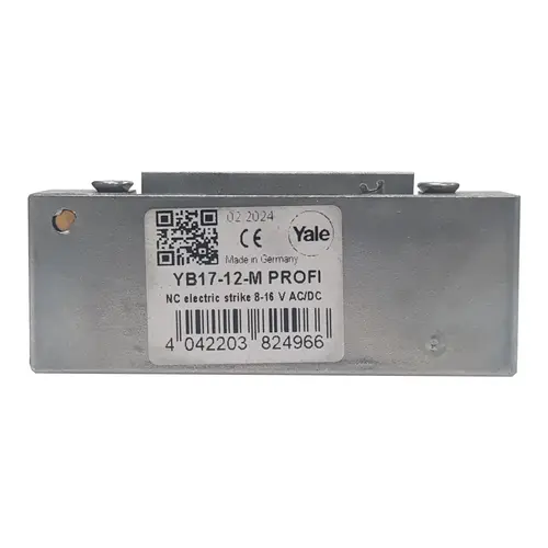 Elektrozaczep standardowy z wyłącznikiem 8-16V AC/DC YB17-12-M PROFI YALE 4