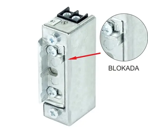 Elektrozaczep symetryczny R4 24V DC z blokadą ELP 3