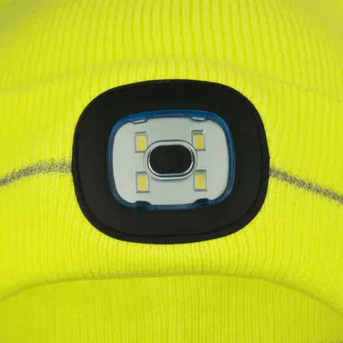 Czapka dziana z lampką FLASHLIGHT YELLOW 3