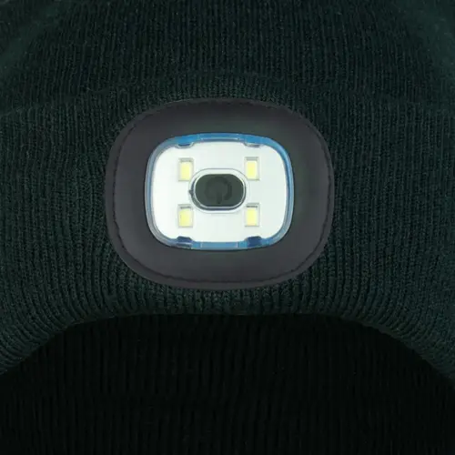 Czapka dziana z lampką FLASHLIGHT BLACK 3