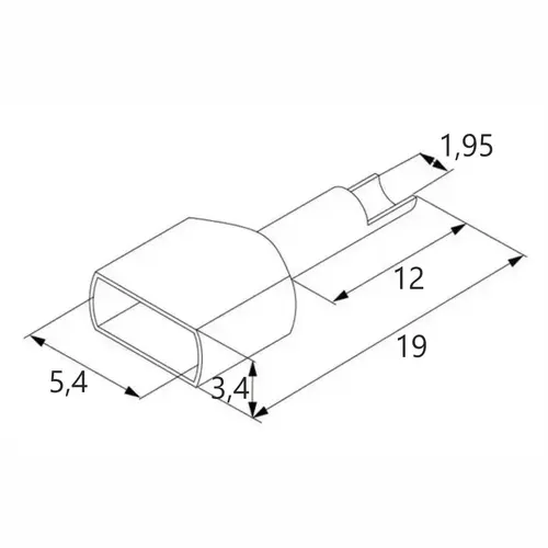 Końcówka tulejkowa izolowana podwójna, 2x1.0/12, 1.0 mm², żółta, 200 szt. BM 005551 2