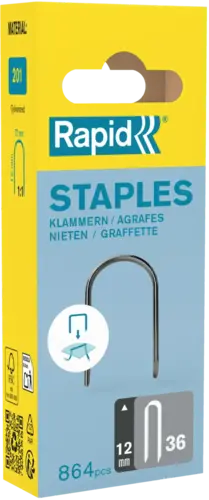 Zszywki Rapid nr 36 (12 mm) do kabli - op. 864 szt. RAPID RAPID-40109626 2