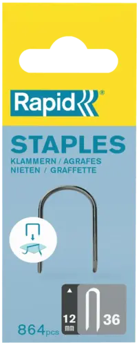 Zszywki Rapid nr 36 (12 mm) do kabli - op. 864 szt. RAPID RAPID-40109626 3