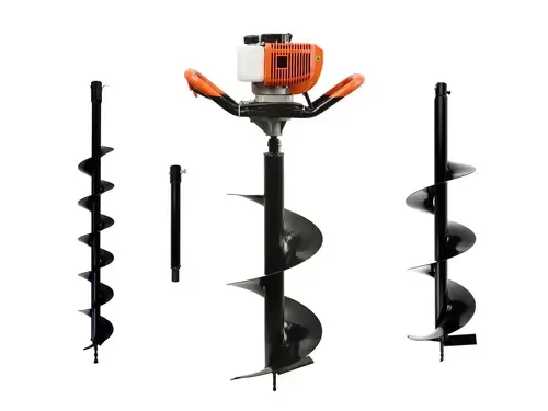 Świder spalinowy + wiertła(10cm,20cm,30cm) + adapter 50cm GEKO 5
