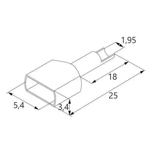 Końcówka tulejkowa izolowana podwójna, 2x1.0/18, 1.0 mm², czerwona, 200 szt. BM 006552 2