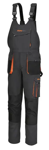 Spodnie robocze na szelkach EASY LIGHT 7863G z wstawkami Oxford szare 5XL 2