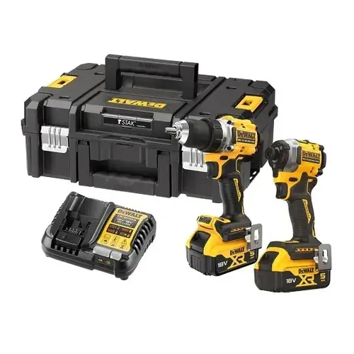 Zestaw 2 elektronarzędzi 18V 2x5,0Ah TStak DeWalt DCK2051P2T 3