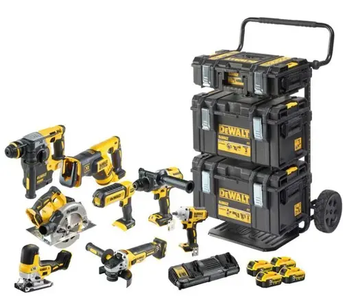 Zestaw 8 elektronarzędzi 18V 4x5,0Ah 3xTStak DeWalt DCK856P4 2