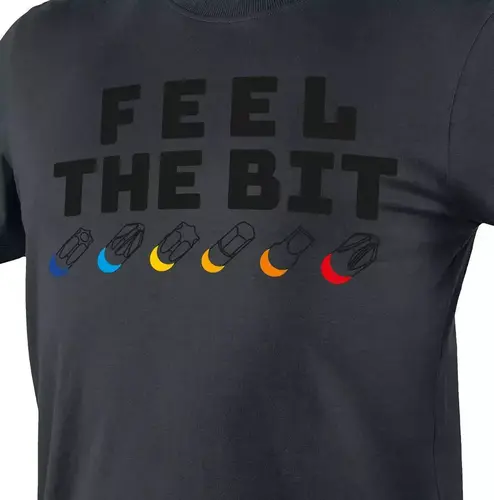 T-shirt z nadrukiem FEEL THE BIT roz. XXL 2