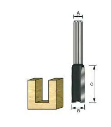Frez prosty HM do rowków średnica 8mm trzpień 8mm DeWalt DT90003 2