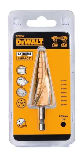 Wiertło stopniowe EXTREME IMPACT« do zakrętarki udarowej 14-25 mm DeWalt DT5030 2
