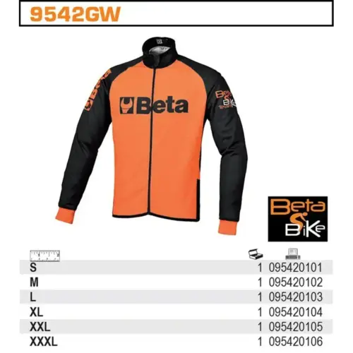 Bluza zimowa kolarska z długim rękawem Beta 9542GW roz. L 2