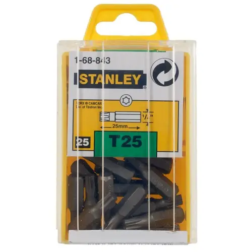 Bit TORX TX25/25mm STANLEY 25 szt 2