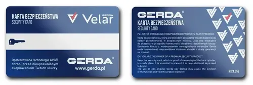 Wkładka bębenkowa 40/40 z bezp. sprzęgłem satyna GERDA VELAR Pro 5