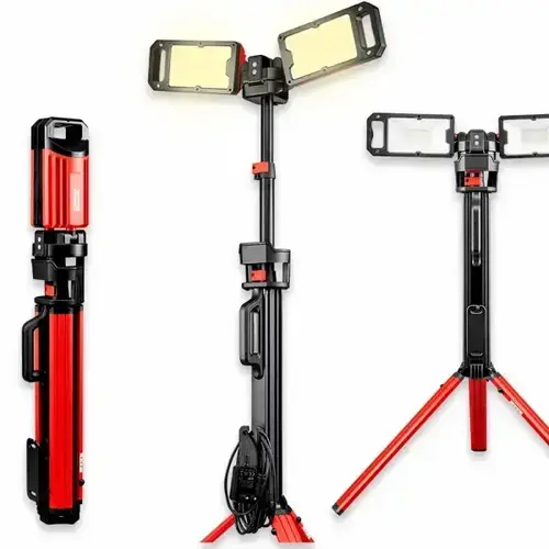 Reflektor LED akumulatorowy na statywie składanym 5000LM 2x25 W PRO 2