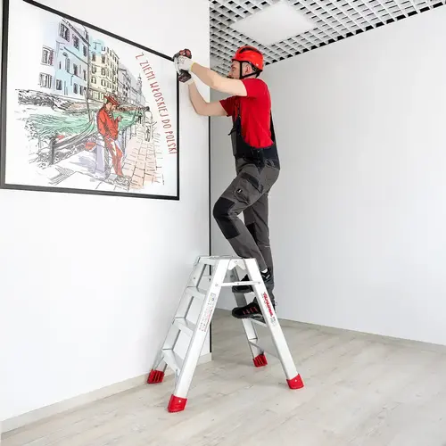 Profesjonalny stołek dwustronny 4+4 o szerokości 40 cm, 60 cm ND, NDL Faraone 10