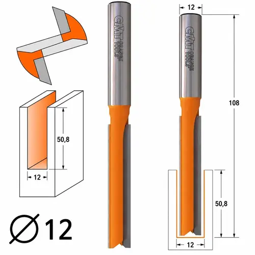 CMT FREZ HM D=12 I=50.8 L=108 S=12 2
