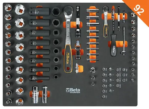 Zestaw mebli warsztatowych system C45PRO ze stalowym blatem oraz 267 szt narzędzi GRATIS! Beta C45PRO2.0/X/267UT 20