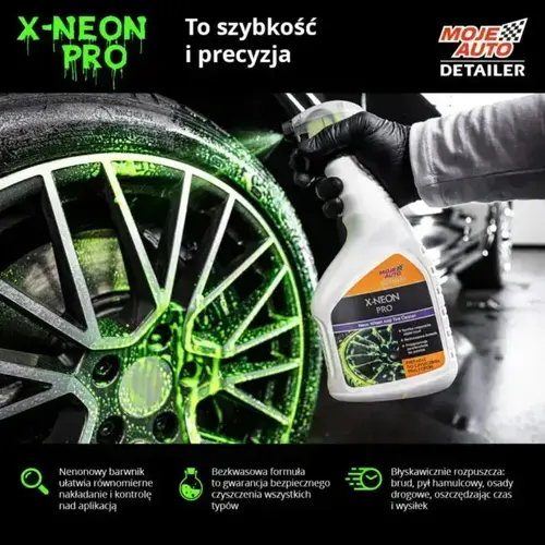 Preparat do czyszczenia felg i opon Moje Auto Detailer X-Neon Pro 5L 7