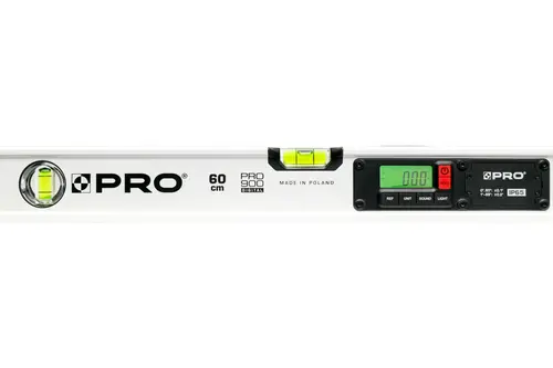 Poziomica elektr. IP65 z magnesem M60cm DIGITAL BIAŁA (z pokrowcem) 3