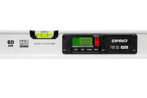 Poziomica elektr. IP65 z magnesem M60cm DIGITAL BIAŁA (z pokrowcem) 4