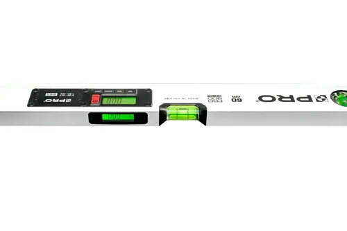 Poziomica elektr. IP65 z magnesem M60cm DIGITAL BIAŁA (z pokrowcem) 9