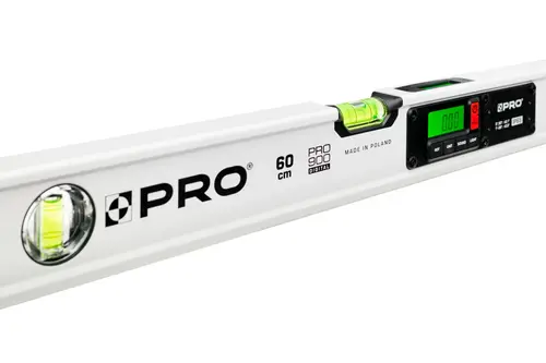 Poziomica elektr. IP65 z magnesem M60cm DIGITAL BIAŁA (z pokrowcem) 10