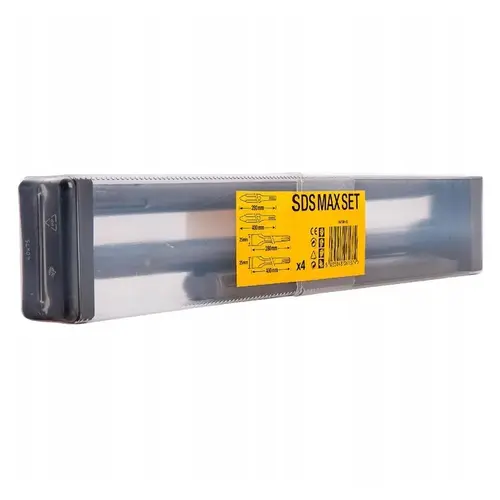 Zestaw 4 szt dłut SDS-MAX SDSMAXSET 3