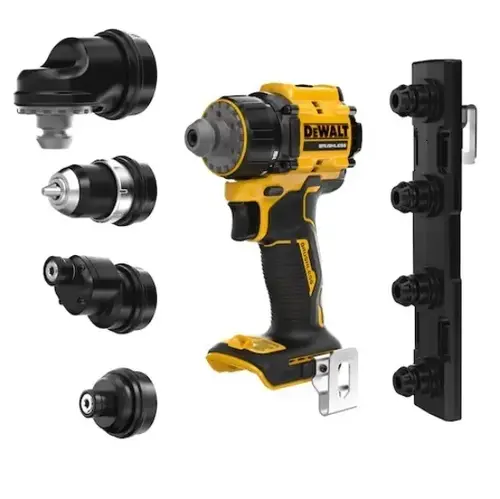 Wiertarko-wkrętarka z 4 głowicami 2-biegowa 18V XR + walizka DeWalt DCD803NT 2