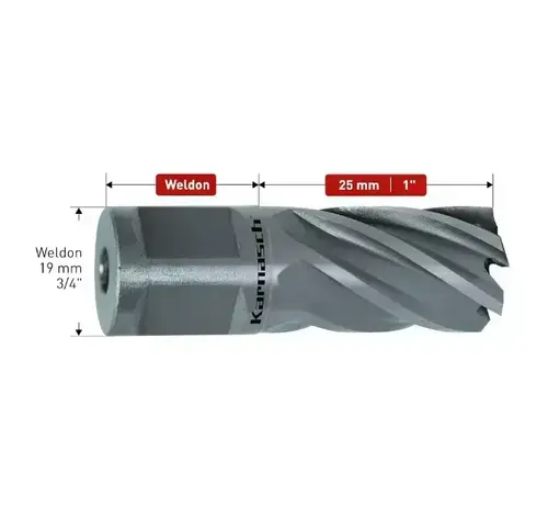 Wiertło koronowe frez trepanacyjny ø22x25mm SILVER-LINE Karnasch 2