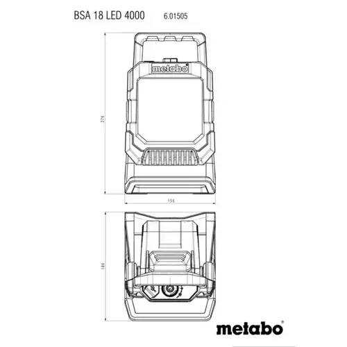 Lampa BSA 18 LED 4000 METABO  3