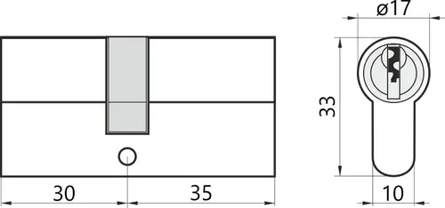 Wkładka bębenkowa 30/35 LOB HEKTOR MOS  3