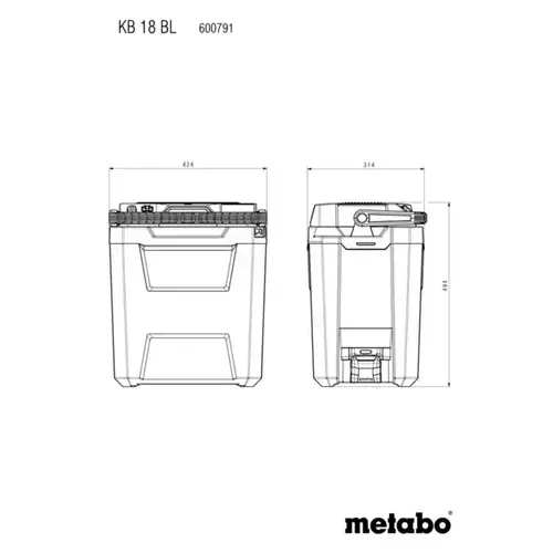 Chłodziarka akumulatorowa METABO KB18BL 4