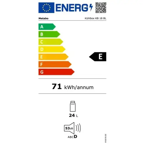 Chłodziarka akumulatorowa METABO KB18BL 5