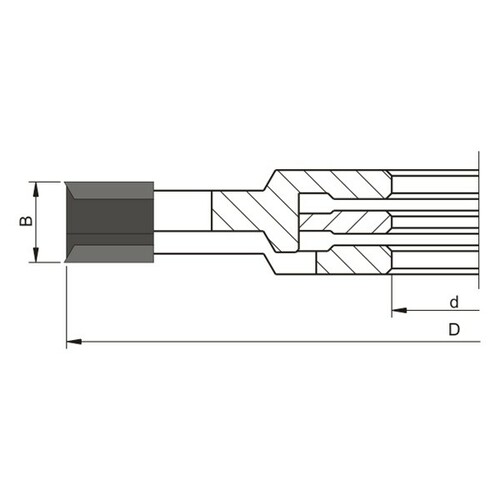 Frez HM nasadzany prosty nastawny z nacinakami 0160x30x7,5-28/4+4z2+2n GLOBUS 4
