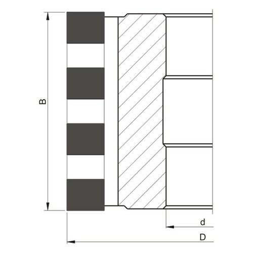 Frez HM nasadzany z dzieloną krawędzią skrawającą 0125x40x125/3+3z GLOBUS 4
