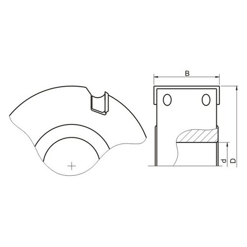 Głowica frezowa prosta 0100x30x50/4z GLOBUS 4