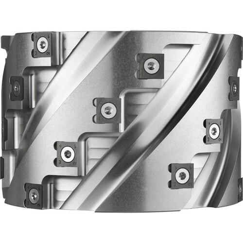 Głowica frezowa spiralna 0120x40x80/3+3z - z dzieloną krawędzią skrawającą GLOBUS 3