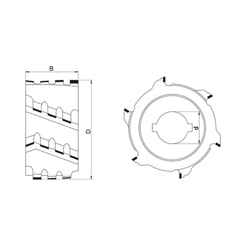 Głowica DIA TOP-CUT 1 eco 0125x30x63/3+3z prawa GLOBUS 3