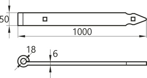 Zawiasa 1000 b/zaczepu pasowa 2