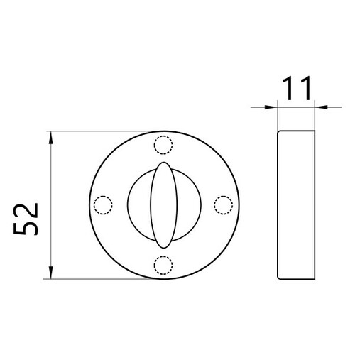 Blokada do WC ORION Metal-Bud patyna 3