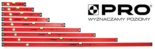 Poziomnica malowana poziom-pion 40 cm PRO600 ENDURANCE 3-01-01-A1 11