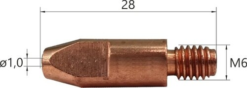 Końcówka prądowa ø1.0 TW-25 3
