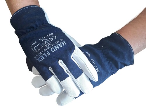 Rękawice robocze kozia skóra lico HAND FLEX 10 3