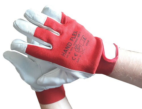 Rękawice robocze kozia skóra lico rzep HAND FLEX 9 7
