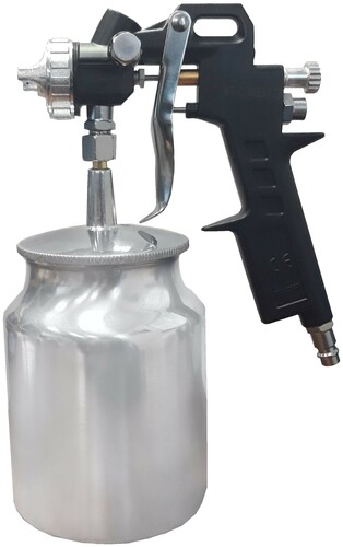 Pistolet lakierniczy zbiornik 0,6 l dysza 1,5 mm HP FOBO EPW 119-15 4