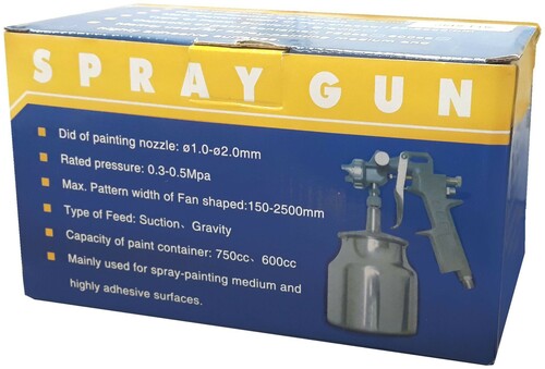 Pistolet lakierniczy zbiornik 0,6 l dysza 1,5 mm HP FOBO EPW 119-15 5
