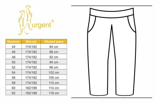 Spodnie robocze ochronne URGENT URG-A rozmiar 58 7